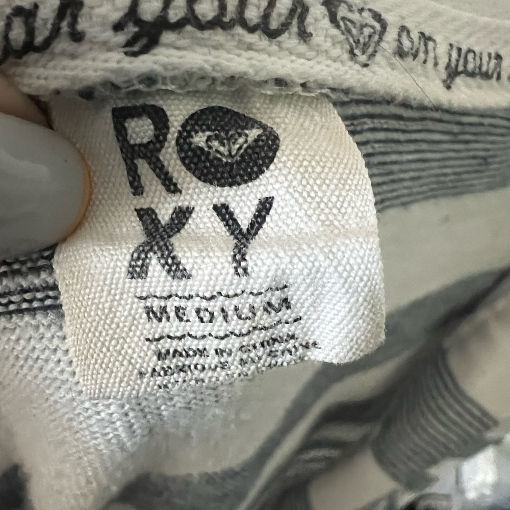 Striped Roxy Hoodie with Side Ruching - Picture 3 of 3